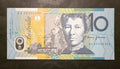 2002 $10 Banknote First Prefix MacFarlane Henry Uncirculated AA02 005256