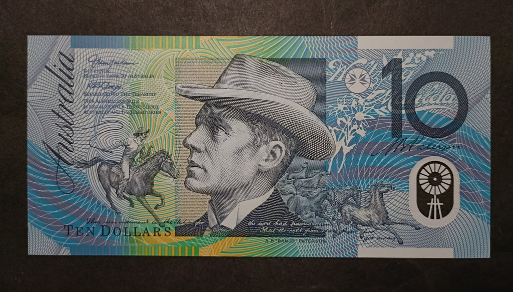2002 $10 Banknote First Prefix MacFarlane Henry Uncirculated AA02 005256