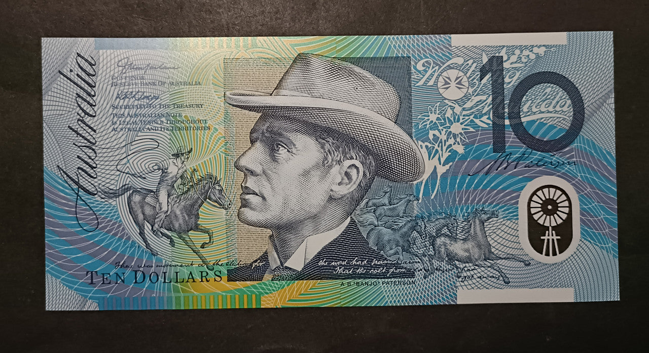 2002 $10 Banknote Last  MacFarlane Henry Uncirculated GL02 839802