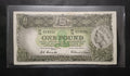 1953 One Pound Banknote. Coombs - Wilson R33. HA76 018651