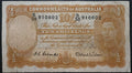 1952 Ten Shillings Banknote. Coombs - Wilson R15. B38 910802