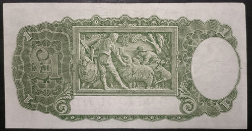 1952 One Pound Banknote. Coombs - Wilson R32. W97 378686