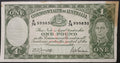 1942 One Pound Banknote. Armitage - McFarlane R30. K74 999830 High Number