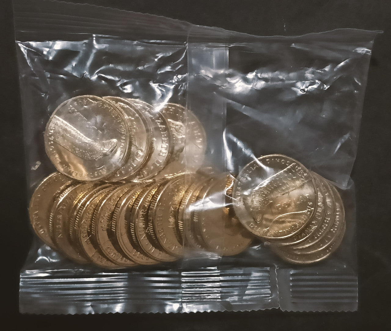 2022 $1 Australia Post Dino Hunt DIAMANTINASAURUS RAM Coin Bag of 20 Coins