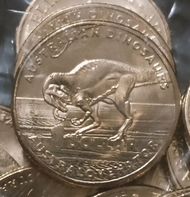 2022 $1 Australia Post Dino Hunt Set,  4  RAM Coin Bags of 20 Coins Total 80 Coins