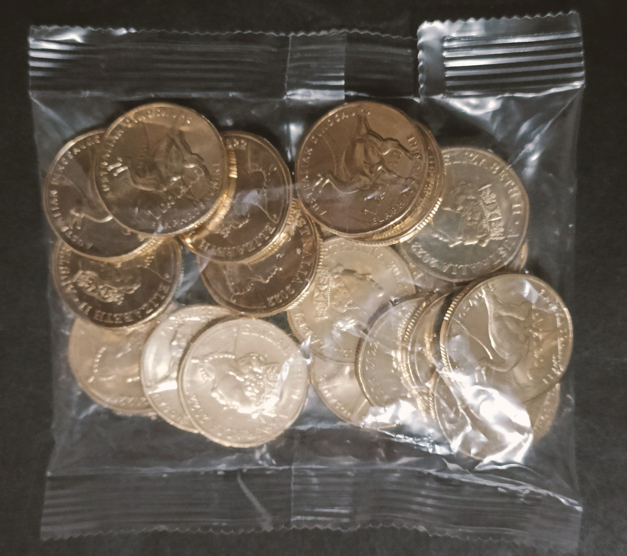 2022 $1 Australia Post Dino Hunt ELAPHROSAURINE RAM Coin Bag of 20 Coins