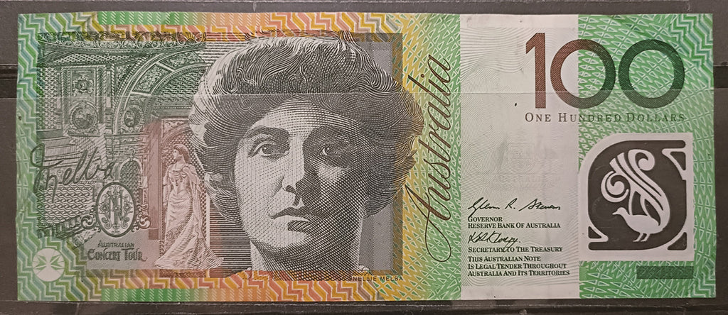 2010 Stevens/ Henry $100 Banknote First Prefix AA10 829071