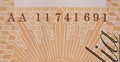 2011 Stevens/Henry $100 Banknote First Prefix AA11 741691