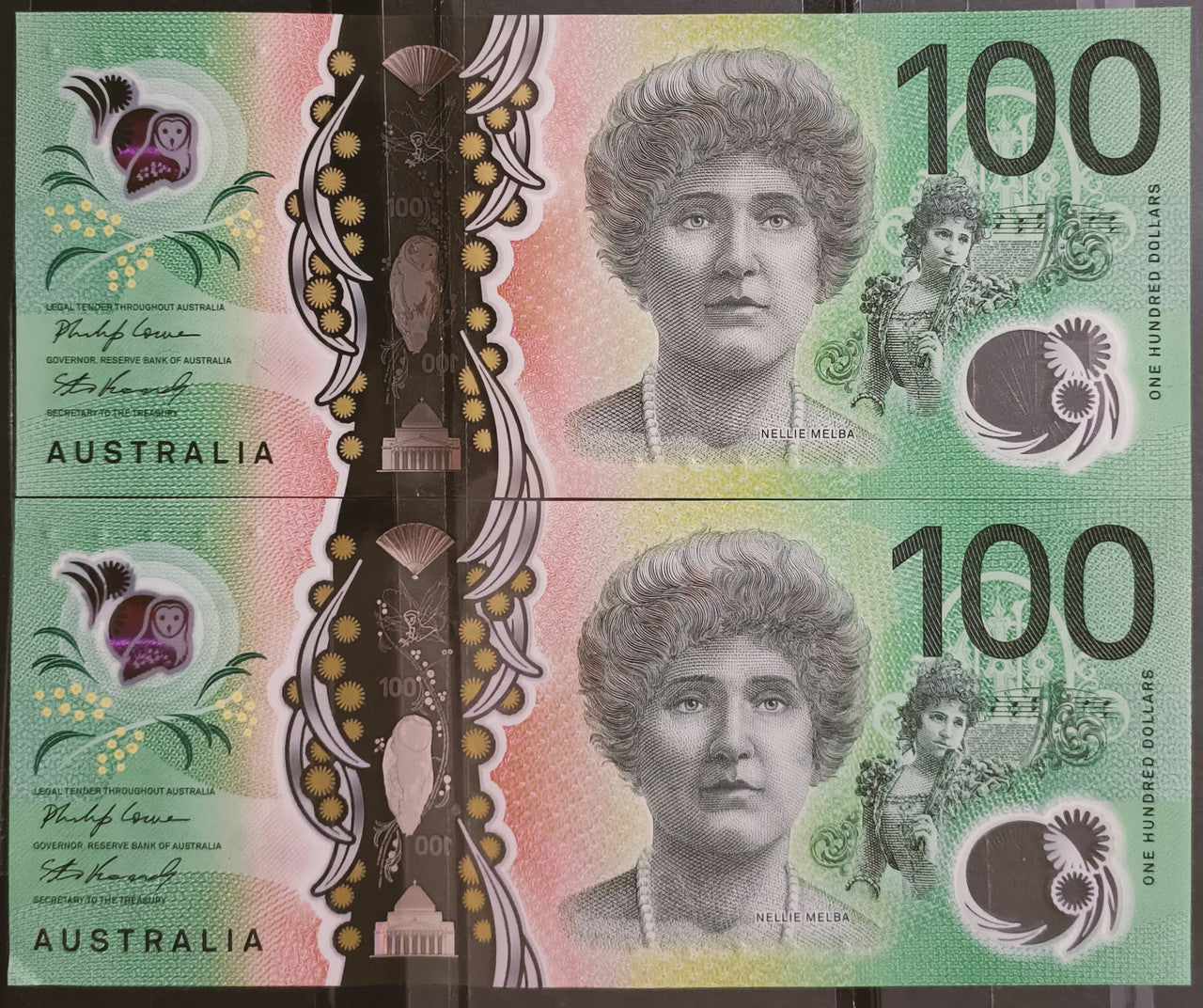2020 Lowe/Kennedy $100 First & Last Prefix Banknote AA20 2711099 & EA20 0607074