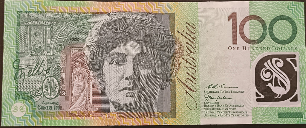 1999 $100 MacFarlane/Evans First Prefix AA99 383071