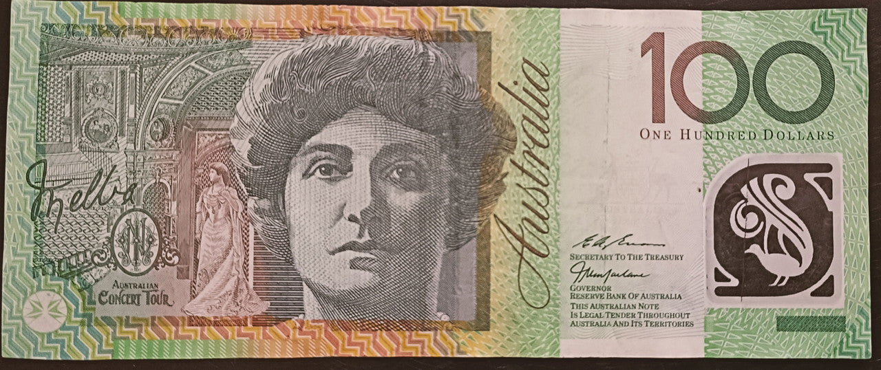 1998 $100 MacFarlane/Evans Last Prefix CF98 586541