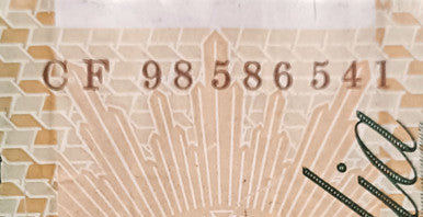 1998 $100 MacFarlane/Evans Last Prefix CF98 586541