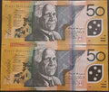 2004 Macfarlane/Henry $50 First & Last Prefix Banknotes