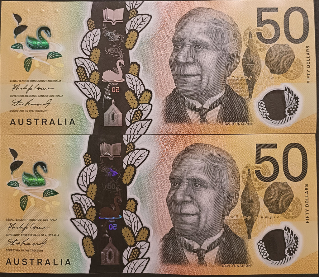 2020 Lowe/Kennedy $50 First and Last Prefix Banknotes
