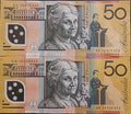 2010 Stevens/Henry $50 First & Last Prefix Banknotes