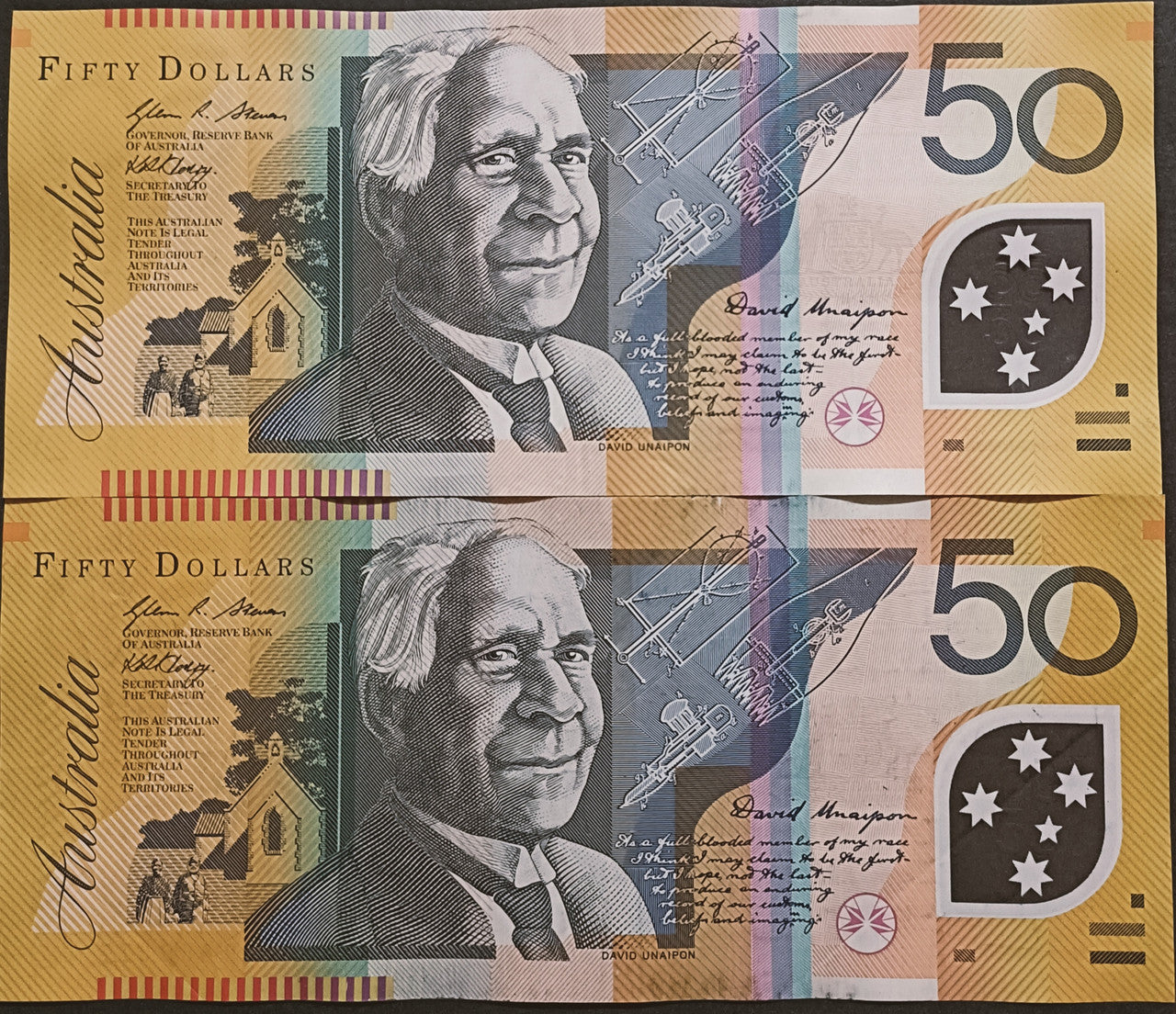 2009 Stevens/Henry $50 First & Last Prefix Banknotes