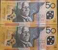 2005 Macfarlane/Henry $50 First & Last Prefix Banknotes