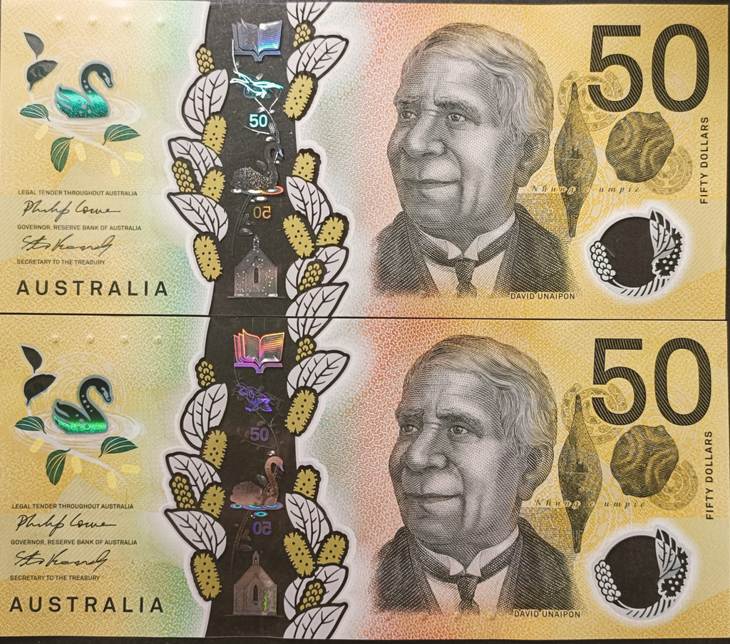 2020 Lowe/Kennedy $50 First & Last Prefix Banknote AA20 6818020 & EA20 6788020