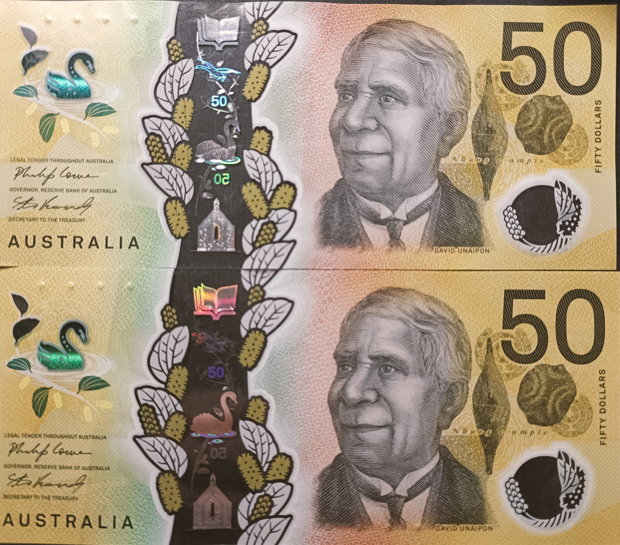 2020 Lowe/Kennedy $50 First & Last Prefix Banknote AA20 6365234 & EA20 6524148