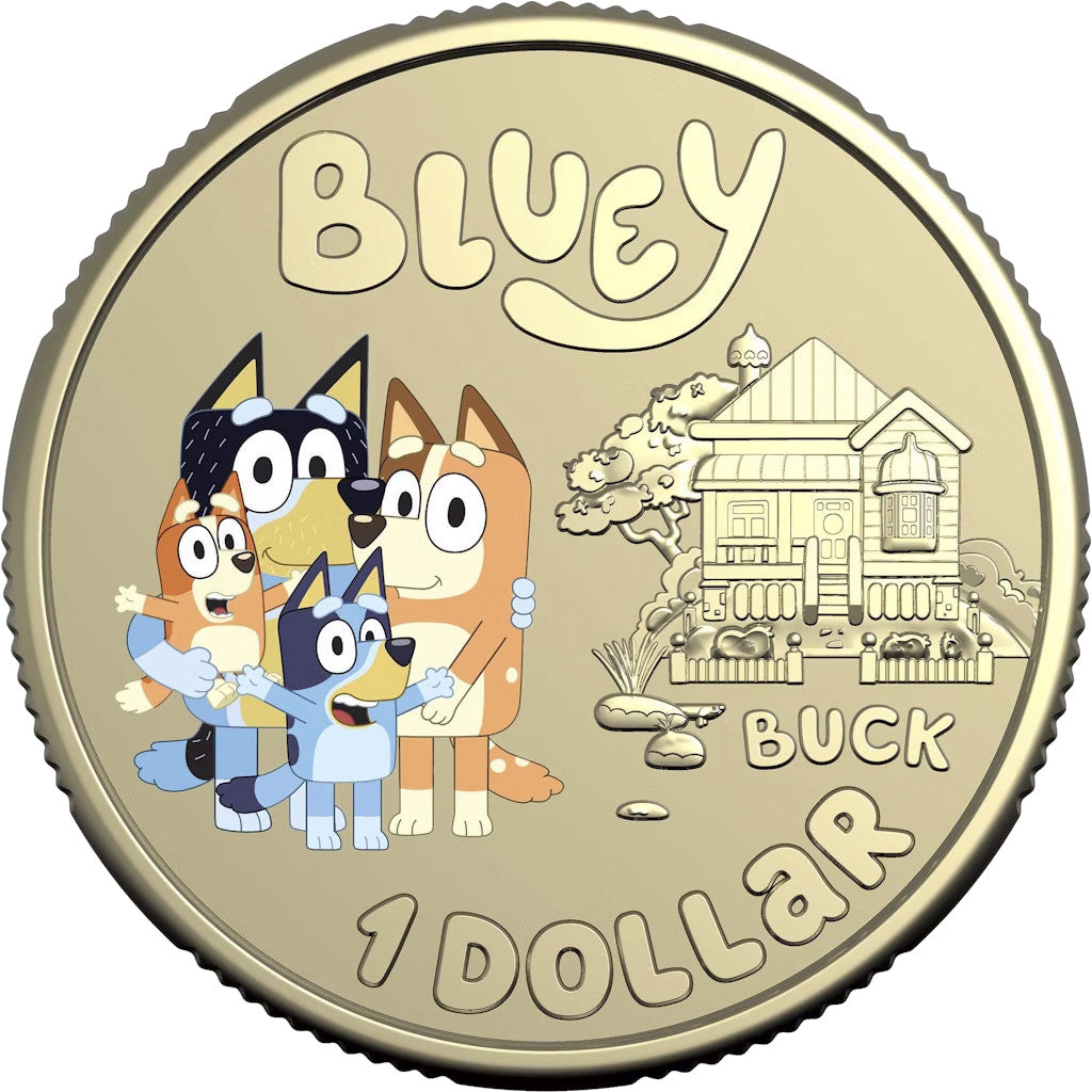 2024 $1 Heelers Dollarbucks Coloured Uncirculated Coin