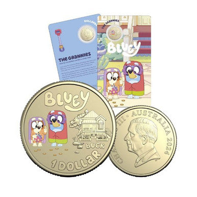 2024 $1 Grannies Dollarbucks Coloured Uncirculated Coin