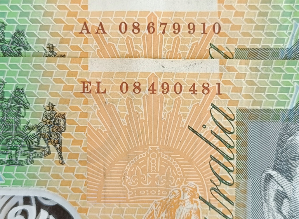 2008 Stevens/Henry $100 Banknotes First & Last Prefixes AA08 & EL08