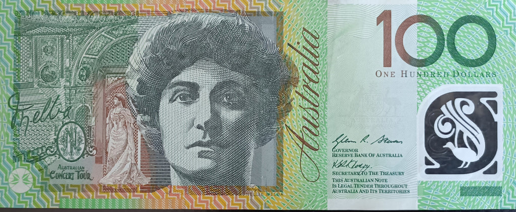 2010 Stevens/Henry $100 Banknote First Prefix. AA10 053864