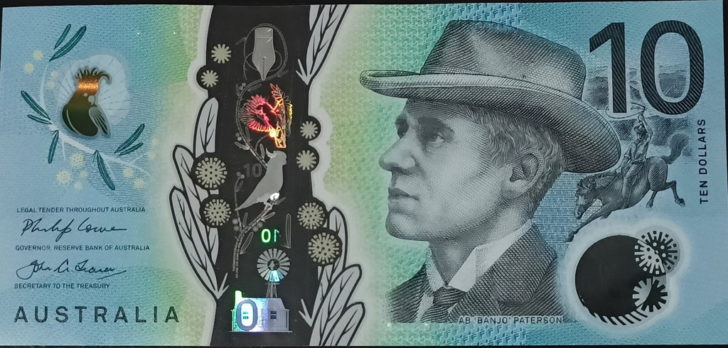 2017 Lowe/Fraser $10 Banknote 7 Digit Radar BI174727474
