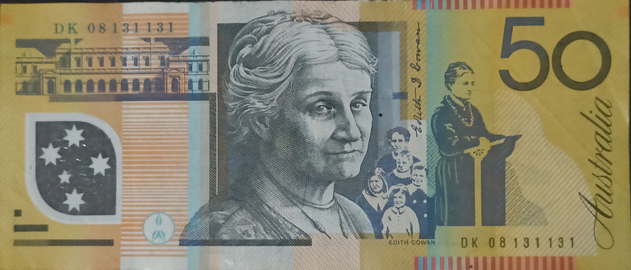 2008 Stevens/Henry $50 Banknote 6 Digit Radar, Repeater DK08 131131
