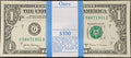 2017 USA $1 Banknote Bundle 100 consecutive banknotes