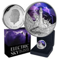 2024 Electric Sky 1oz Silver Proof Coloured Coin