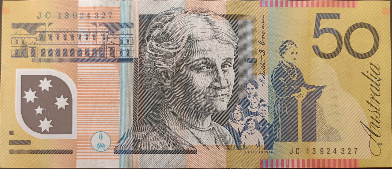 2013 Stevens/Parkinson $50 First & Last Prefix Banknotes