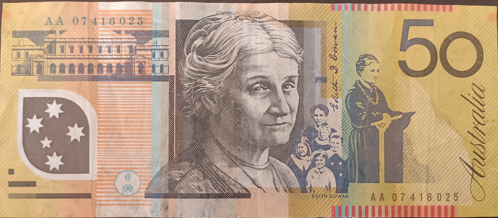 2007 Stevens/Henry $50 First & Last Prefix Banknotes
