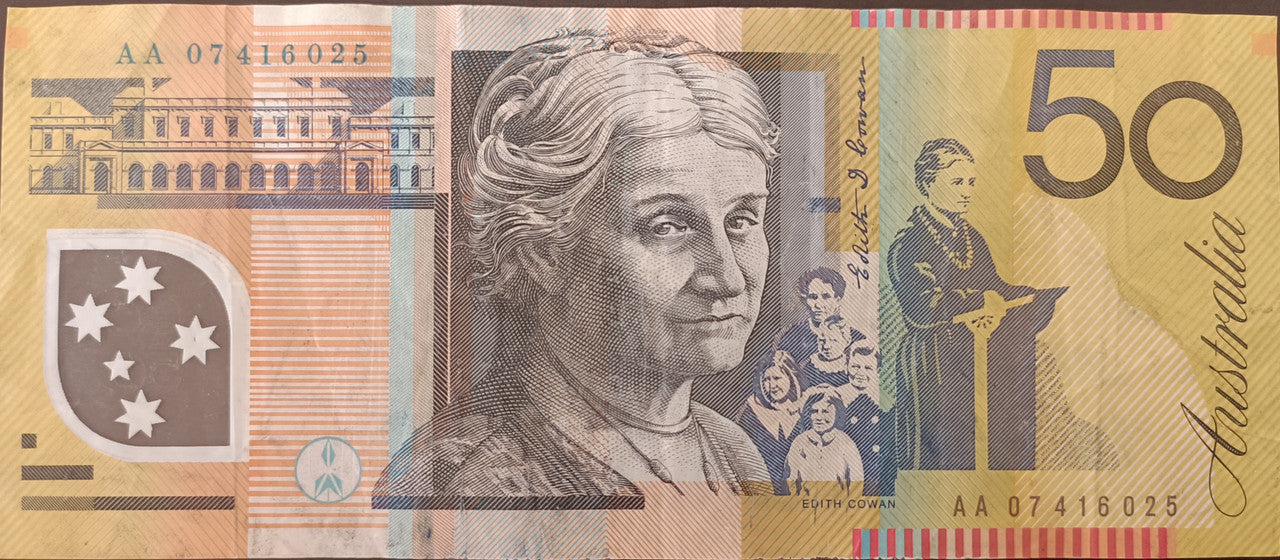 2007 Stevens/Henry $50 First & Last Prefix Banknotes