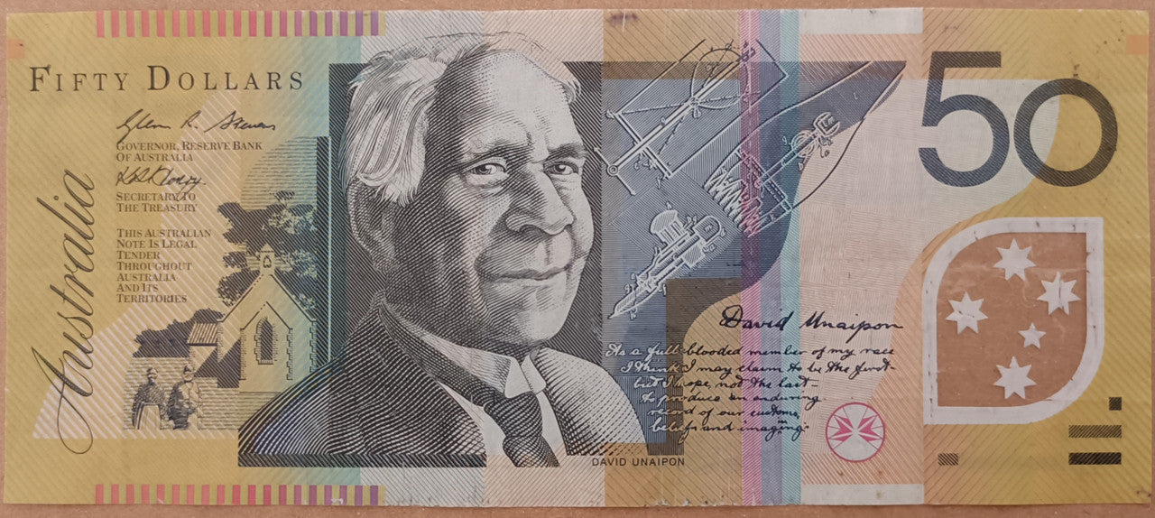 2008 Stevens/Henry $50 6 Digit RADAR Banknote AD08 920029