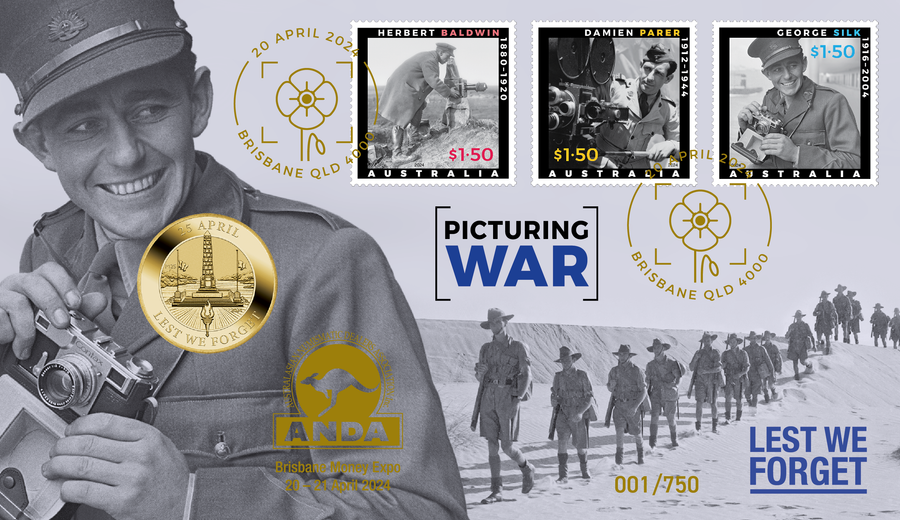 2024 Brisbane Money Expo PNC Set - Year of the Dragon 50c PNC & Anzac Day $1 PNC