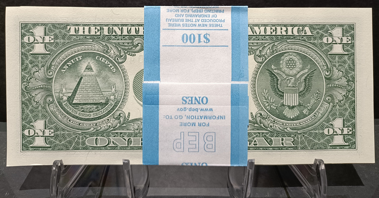 2021 USA $1 notes of 100