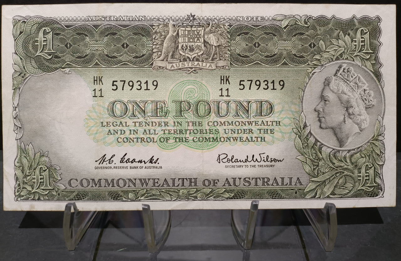 1961 £1 Coombs/Wilson One Pound Banknote HK11 579319