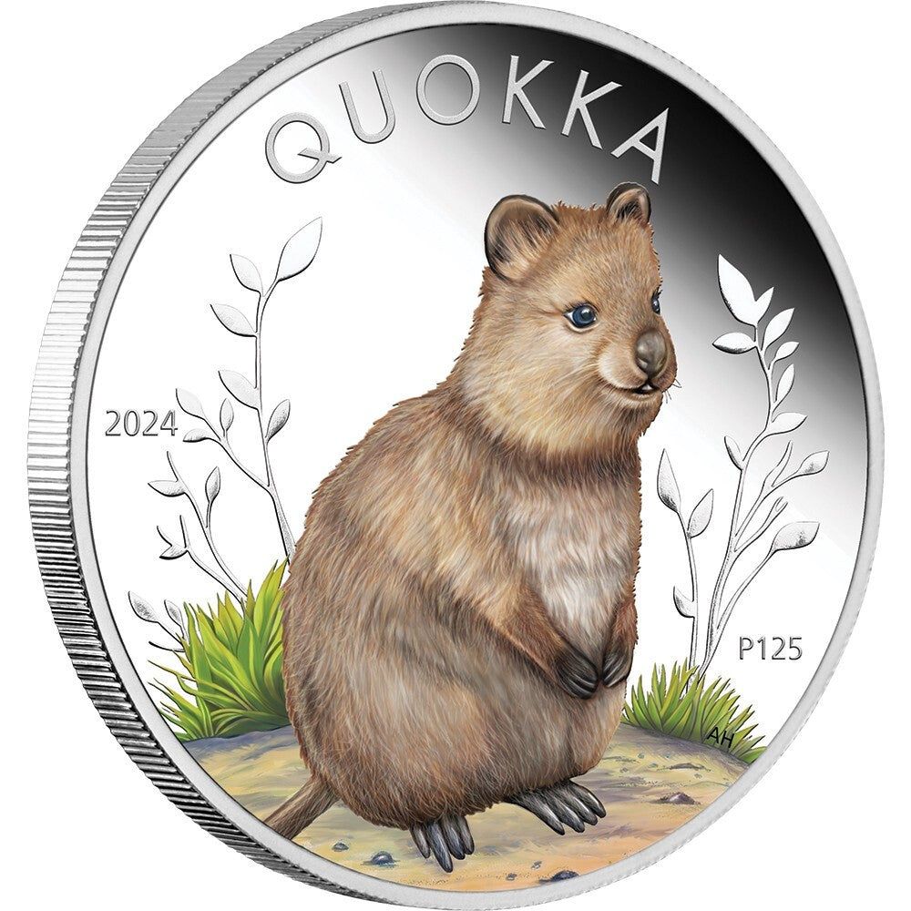 2024 Australian Quokka - 1oz Silver Proof Coloured Coin