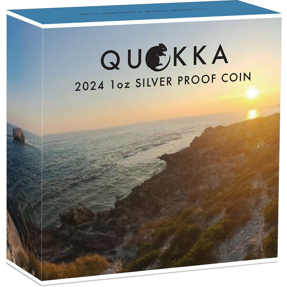 2024 Australian Quokka - 1oz Silver Proof Coloured Coin