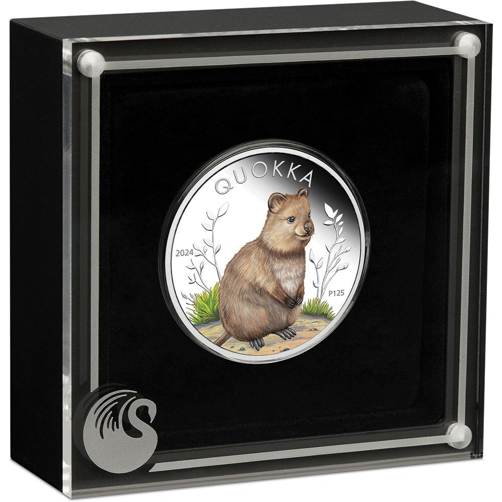 2024 Australian Quokka - 1oz Silver Proof Coloured Coin