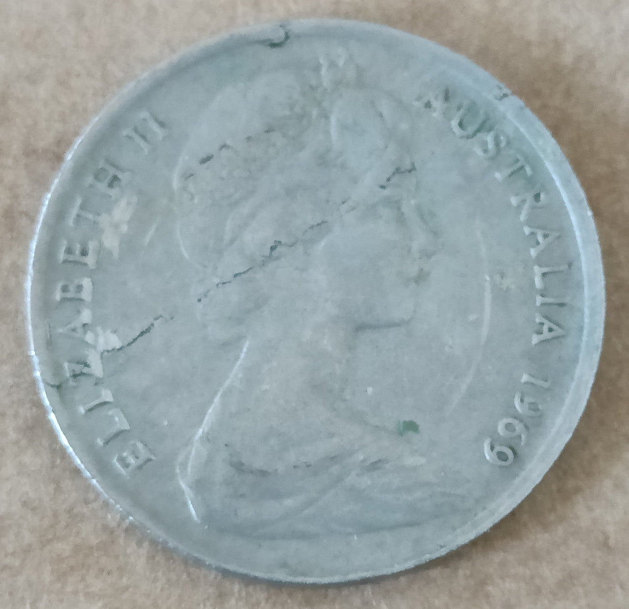 ***ERROR*** 4 x Australian Error Coins - Lamination Peel on Obverse