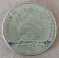 ***ERROR*** 1996 Australian Error Coin - Lamination Peel on Obverse
