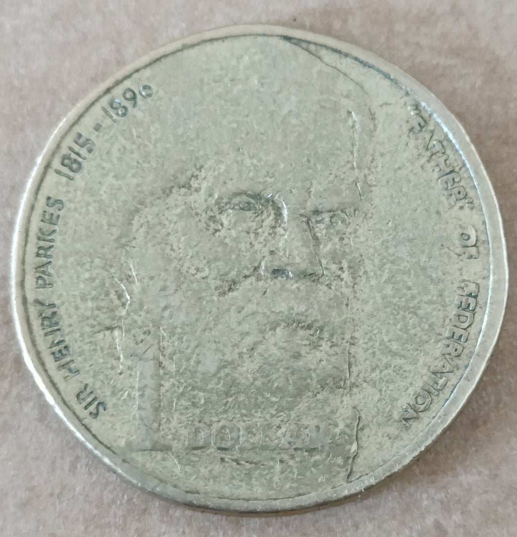 ***ERROR*** 1996 Australian Error Coin - Lamination Peel on Obverse