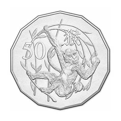 2016 50C LUNAR YEAR OF THE MONKEY
UNCIRCULATED FIFTY CENTS ON CARD