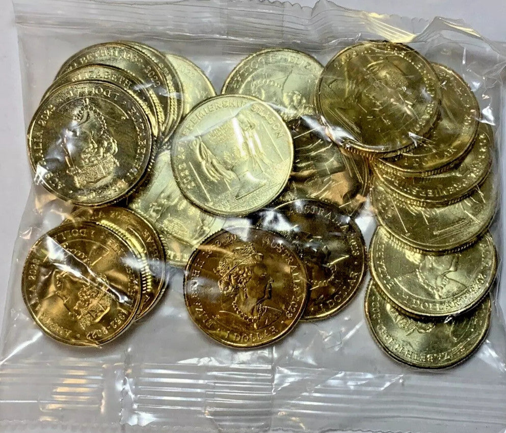 2023 AFL PREMIERSHIP SEASON UNCIRULATED $1 COINS in SEALED RAM BAG