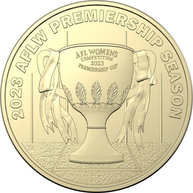 2023 AFLW PREMIERSHIP SEASON UNCIRULATED $1 COINS in SEALED RAM BAG