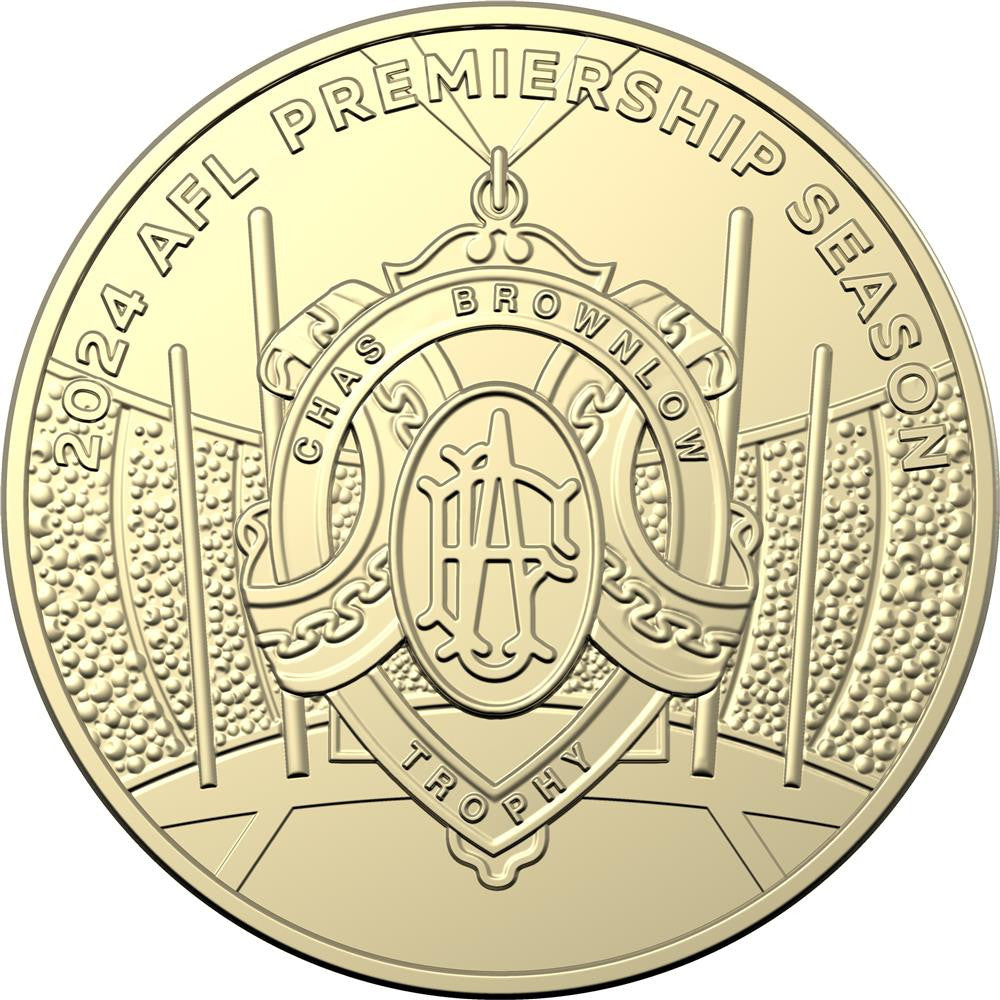 2023 & 2024 AFL & AFLW  PREMIERSHIP SEASON UNCIRULATED $1 COINS in SEALED RAM BAGS FV $80