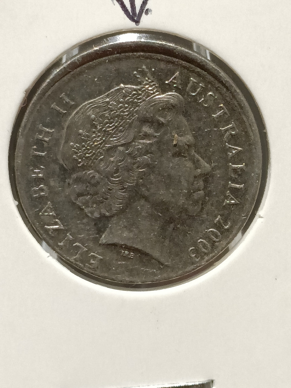 ***ERROR*** 2003 AUSTRALIA 5 CENTS BROADSTRIKE ERROR