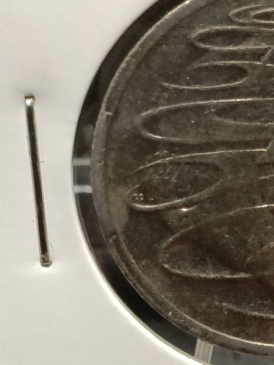 2001 AUSTRALIA 20 CENTS RIM CUD ERROR COIN